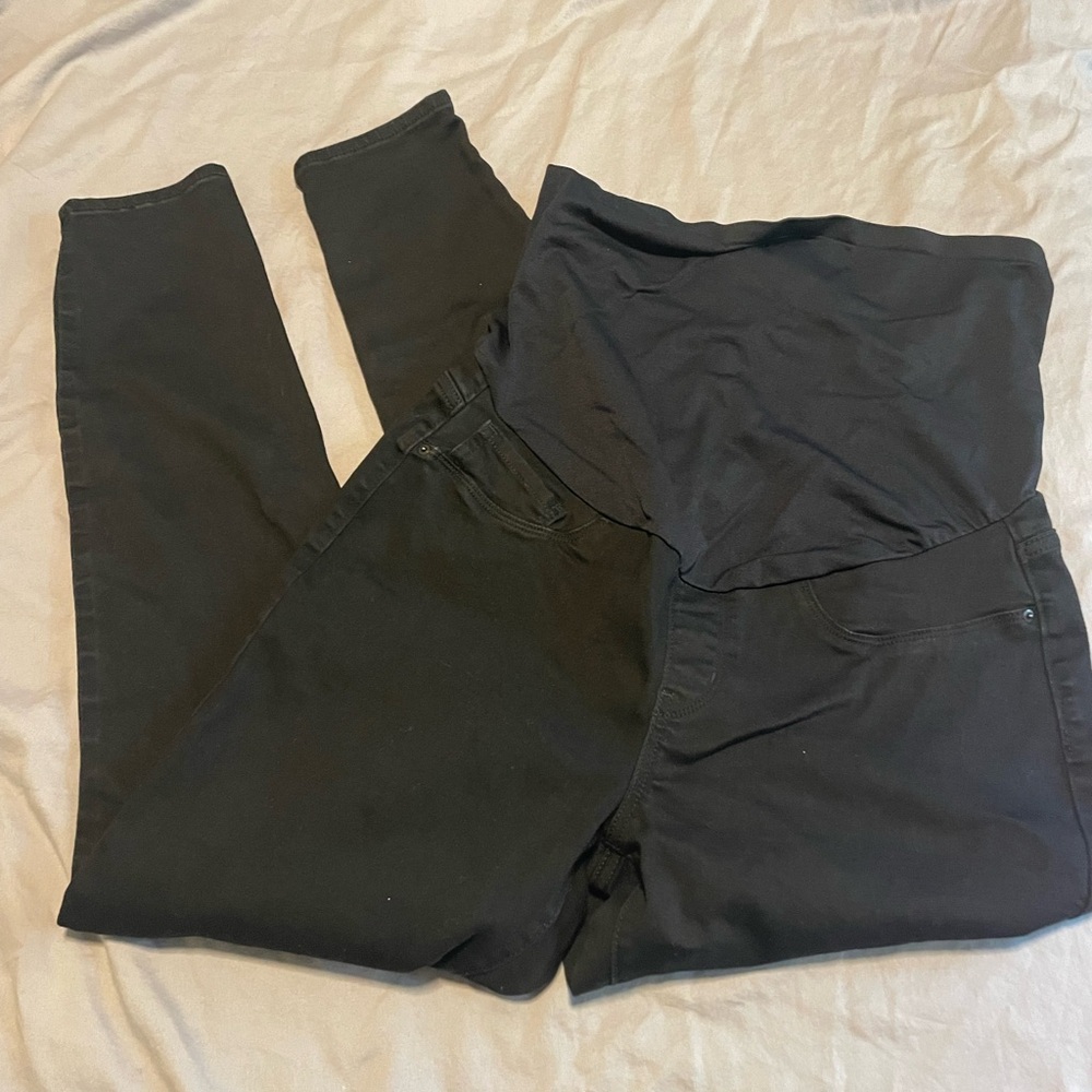 Signature by Levi Strauss Black Maternity Skinny Jeans